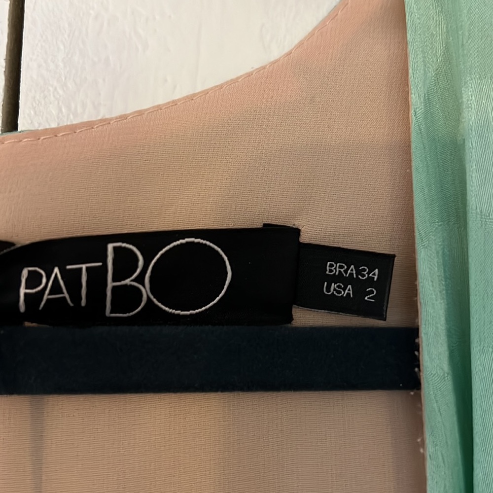 PatBO Polka Dot Satin Belted Midi Dress - Picture 10 of 13